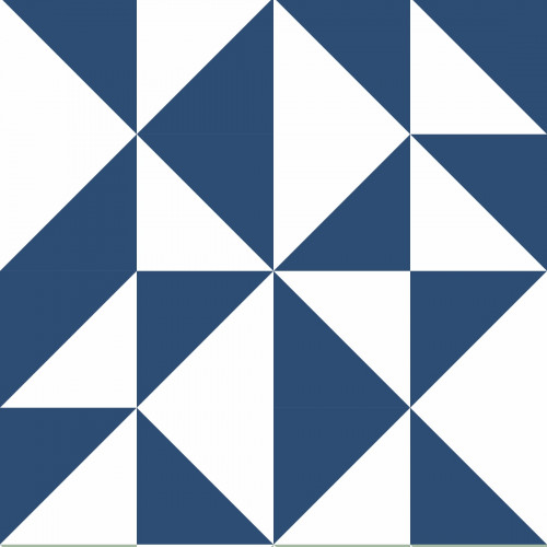 Papel de Parede Geométrico Luma Classic Blue em Rolo COM laminação Protetora - 3