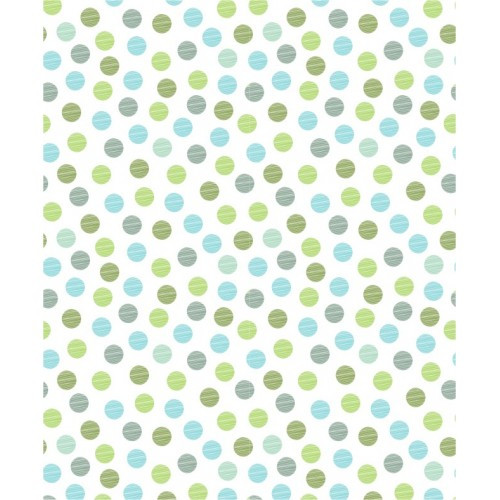 Papel de Parede Bolinhas Dots Azul e Verde - 4