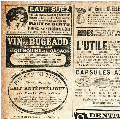 Papel de Parede Jornal Vintage - 1