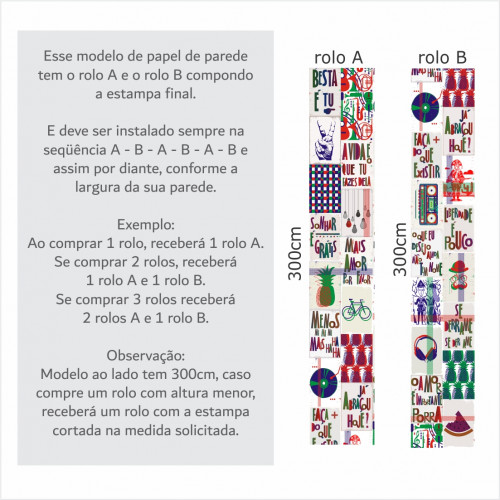 Papel de Parede Lambe-Lambe Branco AB - 5