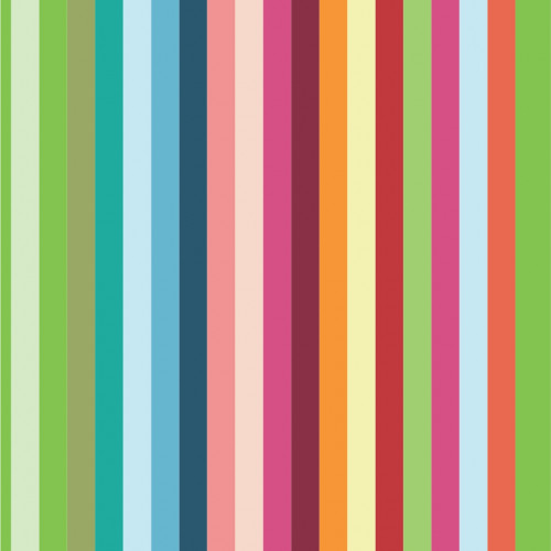 Papel de Parede Listrado Colorido Brinquedoteca - 1
