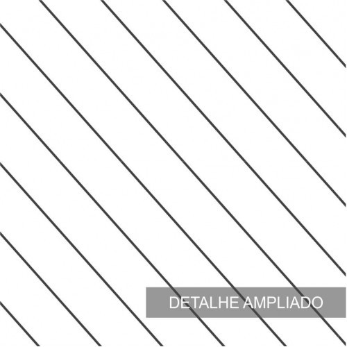 Papel de Parede Listrinha Diagonal Preta - 3