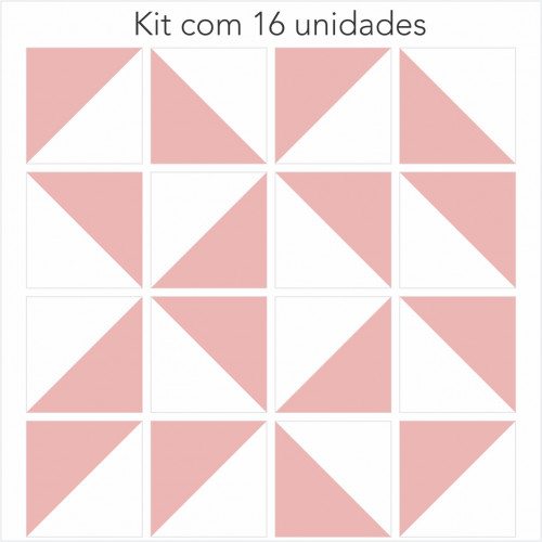 Adesivo Azulejo Luma Rosa Antigo - 2