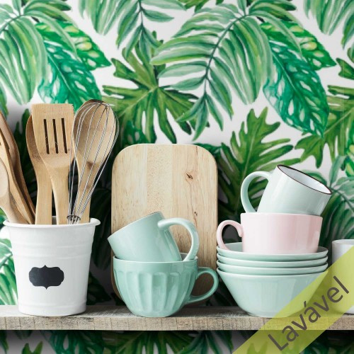 Papel de Parede Tropical Mata Virgem COM laminação Protetora - 2