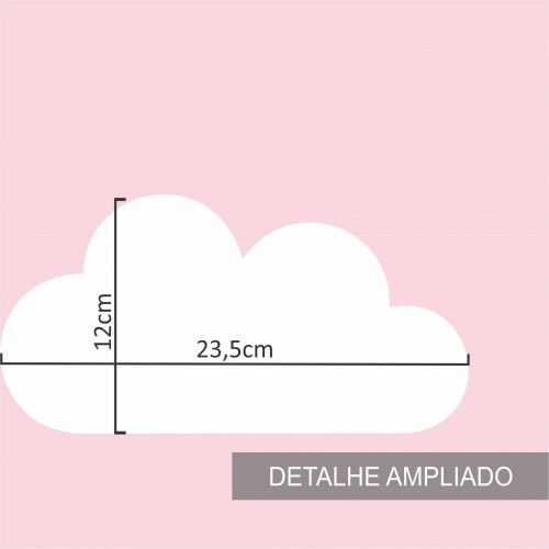 Papel de Parede Infantil Nuvens Fundo Rosa - 3