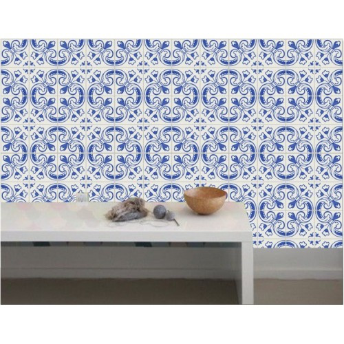 Papel de Parede Alentejo Azul - COM laminação Protetora - 3
