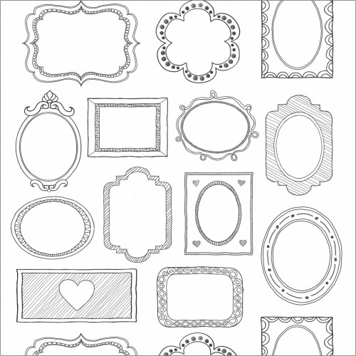 Papel de Parede Infantil Retratos PB - 1