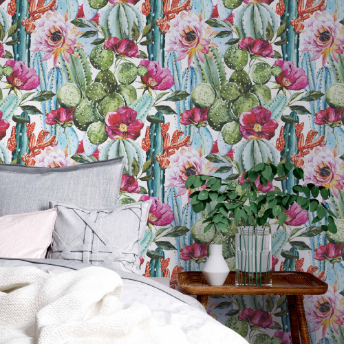 Papel de Parede Tropical Cactolândia