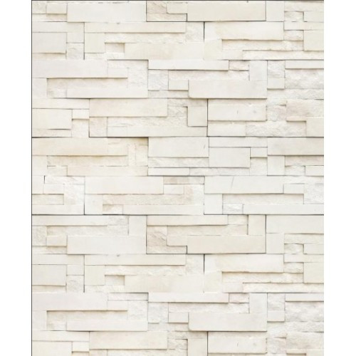 Papel de Parede Pedra Filetada Clara - 2