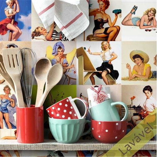 Adesivo Azulejo Pin Up