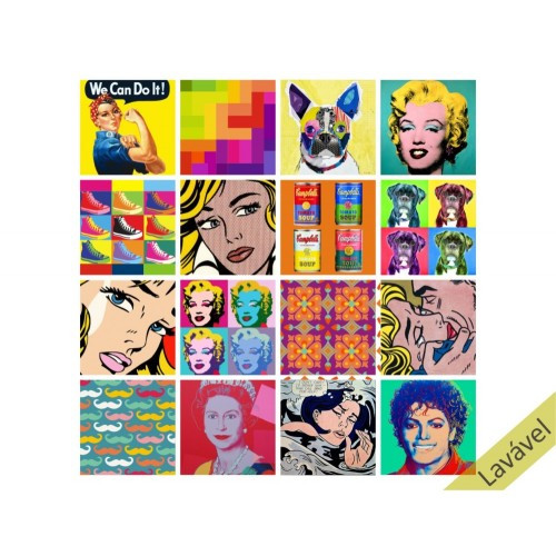 Adesivo Azulejo Pop Art - 2