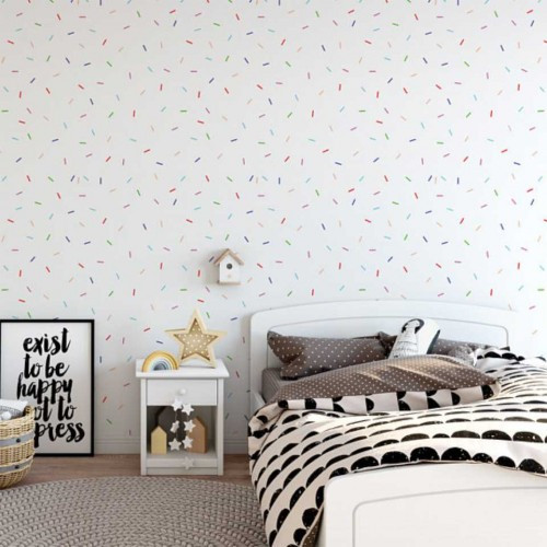 Papel de Parede Infantil Confete Sprinkles