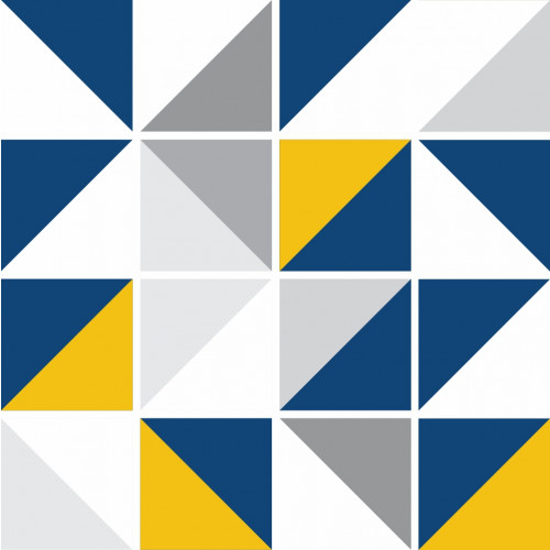 Adesivo Azulejo Tantum Azul e Amarelo - 3