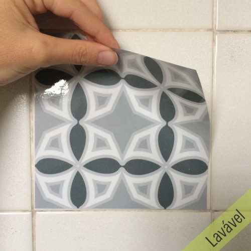 Adesivo Azulejo Tons de Cinza - 2