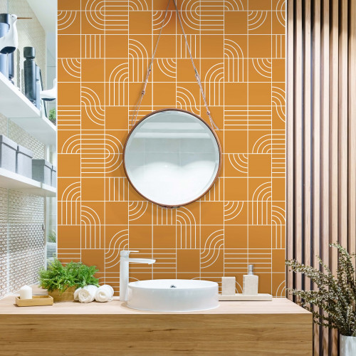 Adesivo Azulejo Tube Amarelo - 3