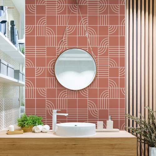 Adesivo Azulejo Tube Terra Cota - 4