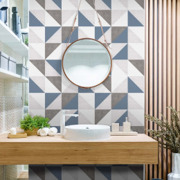 Adesivo Azulejo Tantum Cimento e Azul Acinzentado