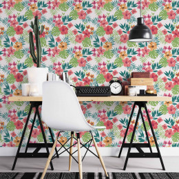 Papel de Parede Floral Honolulu Claro