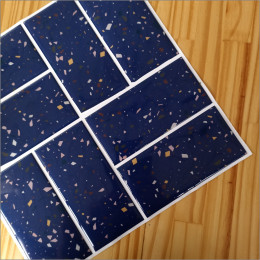 Placa de Pastilha Adesiva Resinada Patch Granilite Azul  - 30cm x 30cm