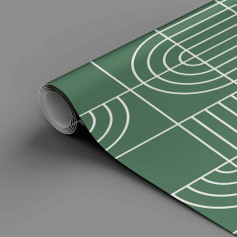 Papel de Parede Geométrico Tube Verde Antigo em Rolo COM laminação Protetora