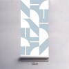 Papel de Parede Geométrico Ilê Azul Antigo em Rolo COM laminação Protetora - 1