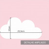 Papel de Parede Infantil Nuvens Fundo Rosa - 3