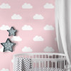 Papel de Parede Infantil Nuvens Fundo Rosa - 2