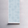 Papel de Parede Geométrico Tube Azul Antigo em Rolo COM laminação Protetora - 4