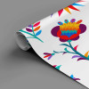 Painel Flores Viva México fundo branco - 1